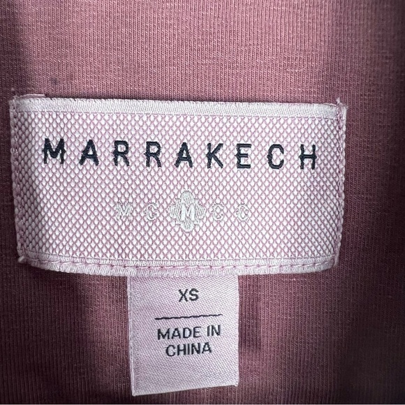 MARRAKECK Parkway Cotton Blend Moto Jacket | dusty rose - Picture 3 of 9